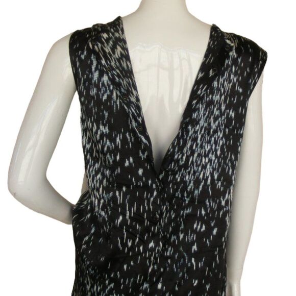 THEORY Mini Dress, 4, Black, Shadrin Block, Silk, Pockets, Sleeveless, - Picture 5 of 10